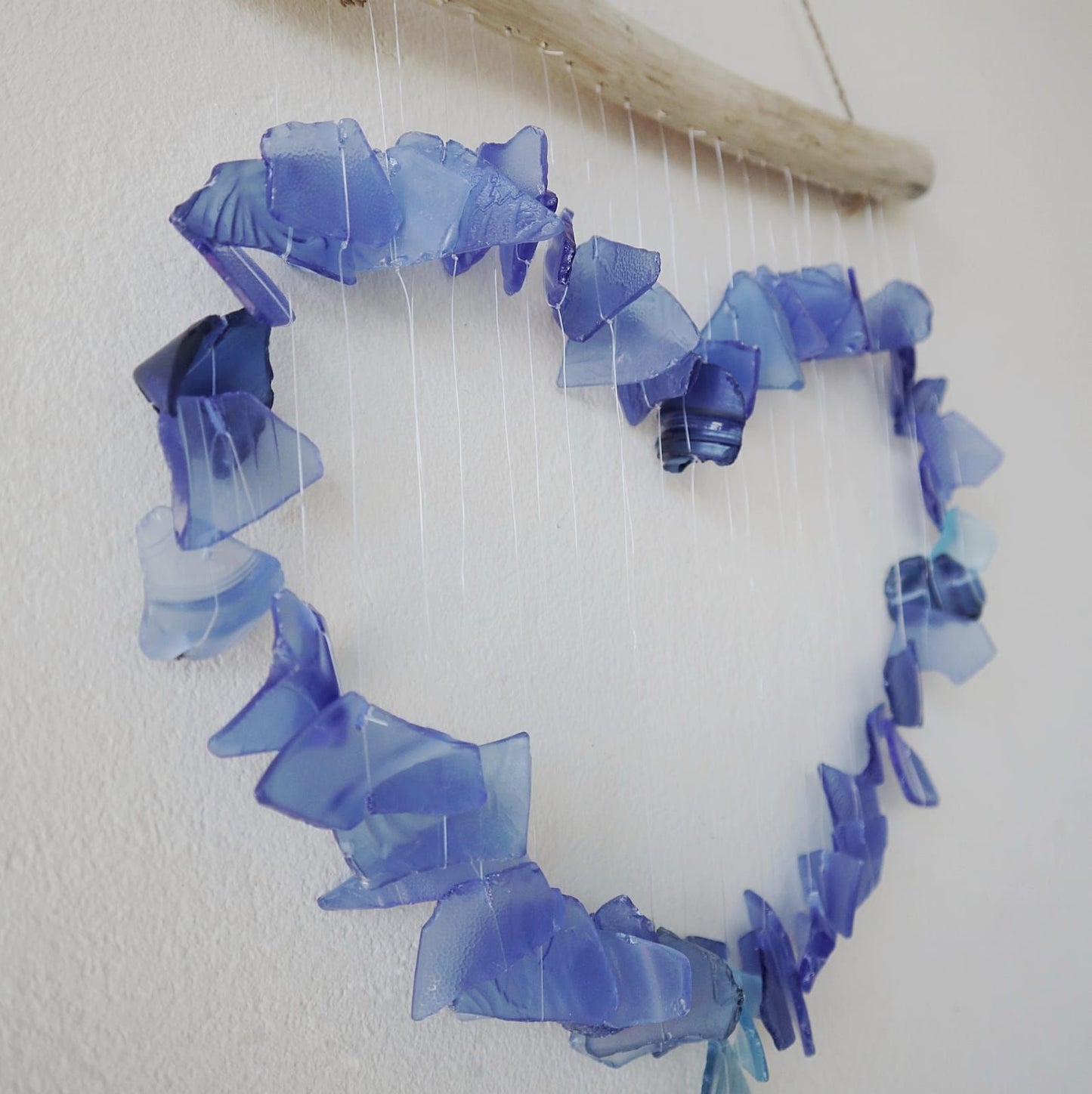 Blue Recycled Glass Wind Chime – 30x60 CM