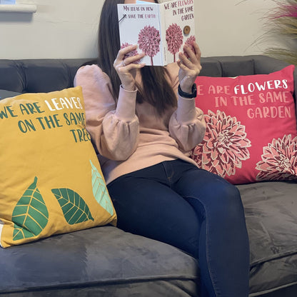 Funda de cojín de algodón amarilla – 45x45 CM