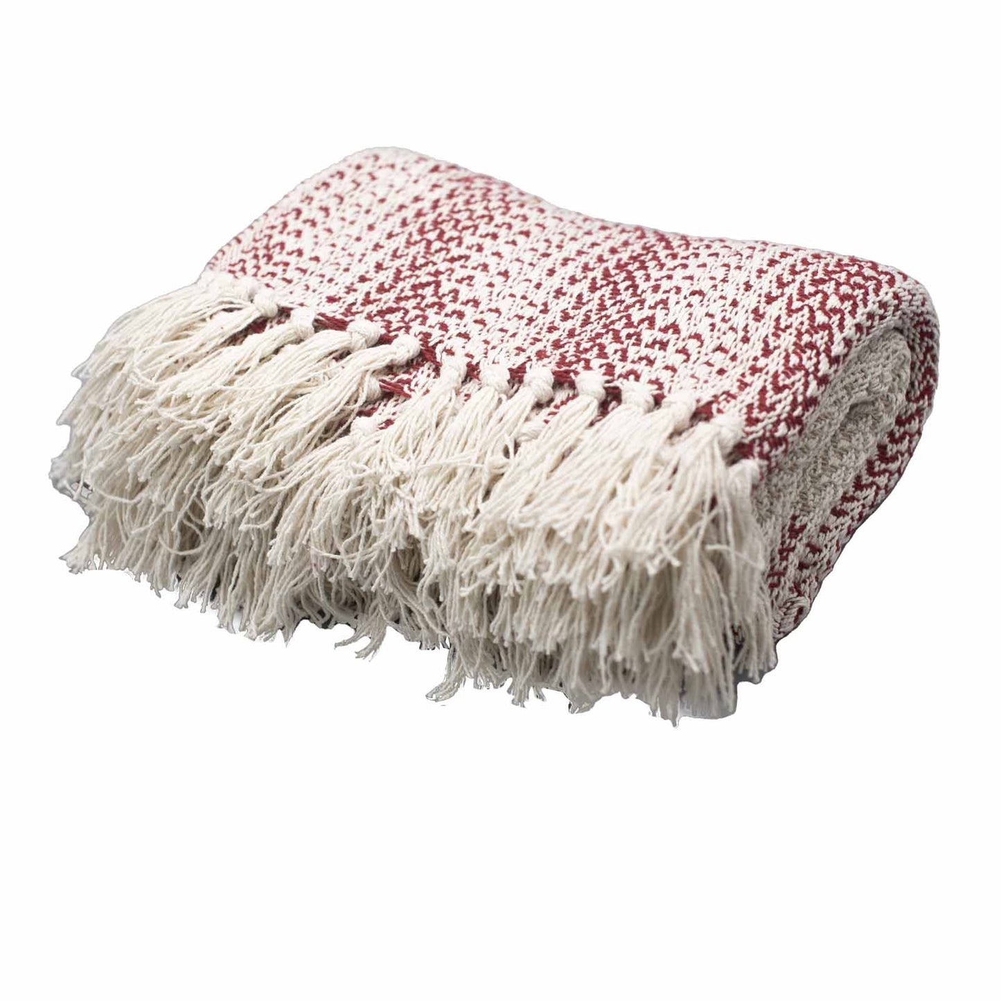 Boho Comfort Throw – Ruby Two Tone