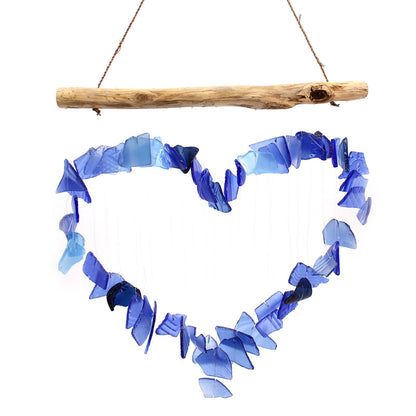 Blue Recycled Glass Wind Chime – 30x60 CM