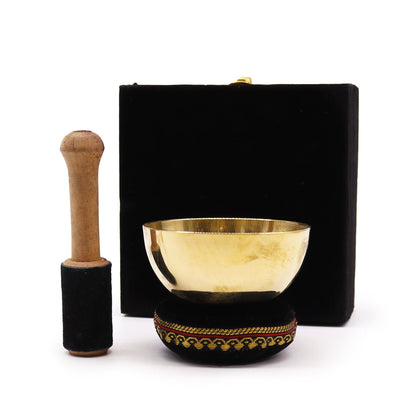 Brass Singing Bowl Gift Set – 9 CM