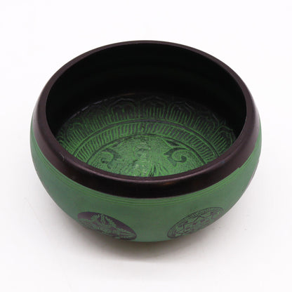 Earth Powder Singing Bowl – Mandala Buddha – 16 CM