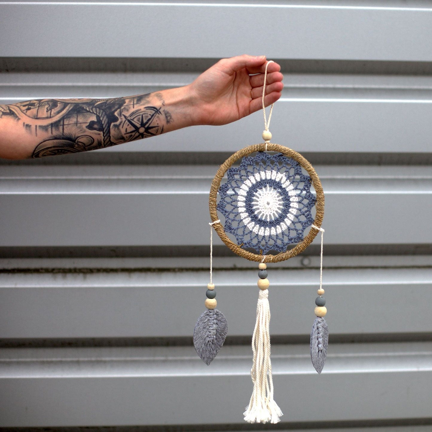 Seagrass Dream Catcher – Medium Grey Elemental Spirits