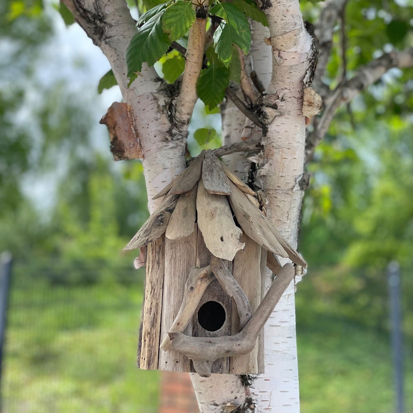 Recycled Driftwood Birdbox – Wall Hanging 24x12x14 CM