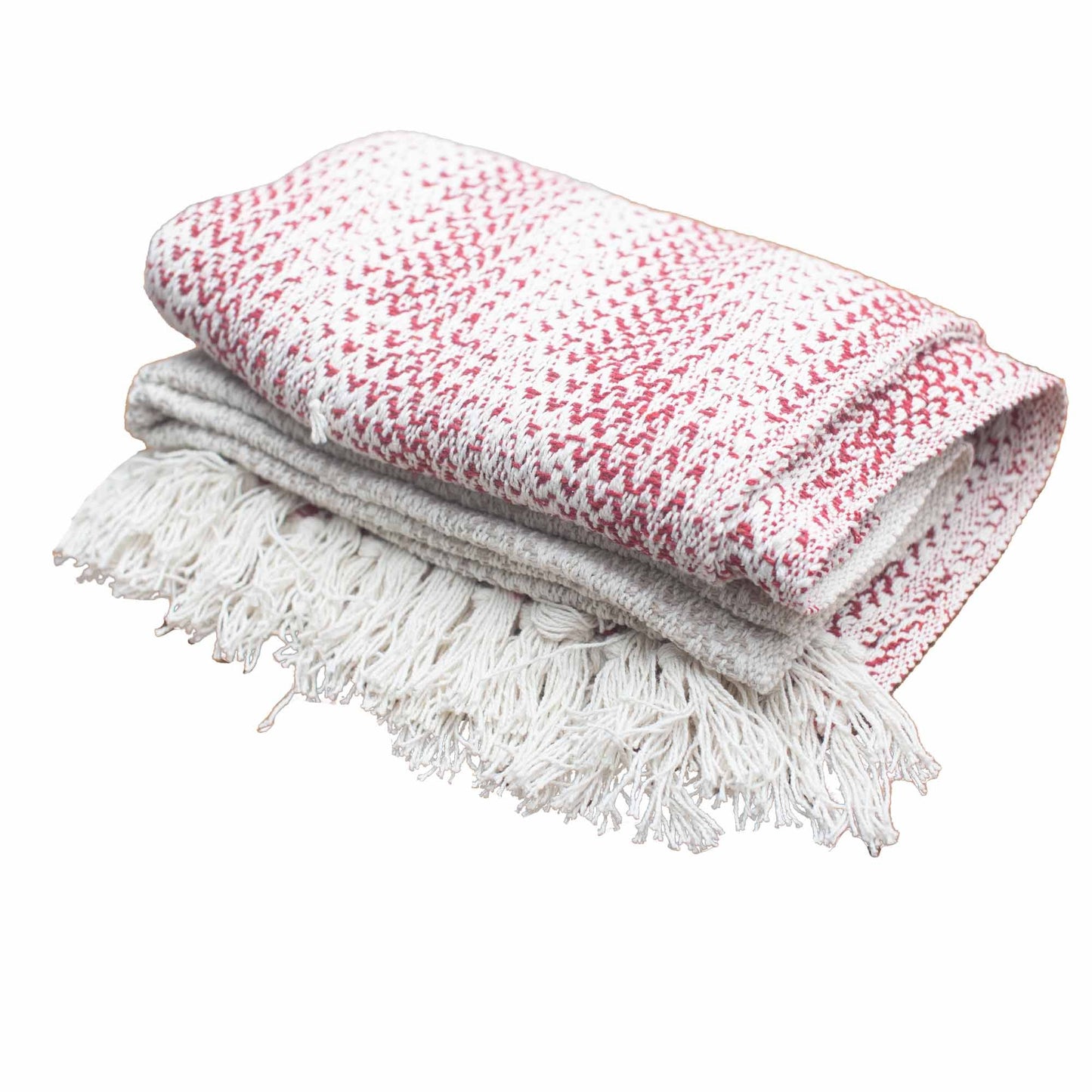 Boho Comfort Throw – Ruby Two Tone