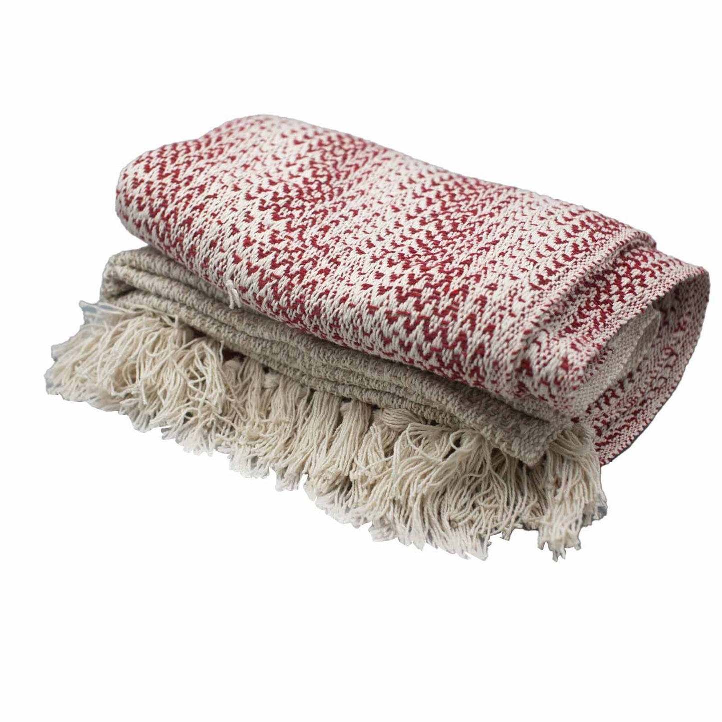 Boho Comfort Throw – Ruby Two Tone