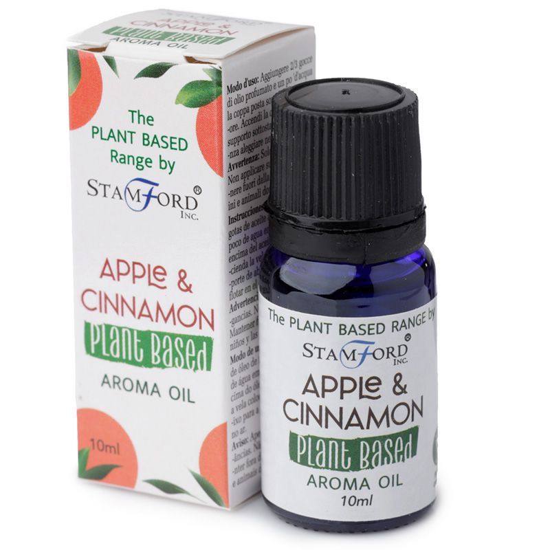 Apple Cinnamon aroma oil 50ml fragrance blend bottle, plant-based scented oil for diffuser, warm apple and spice scent