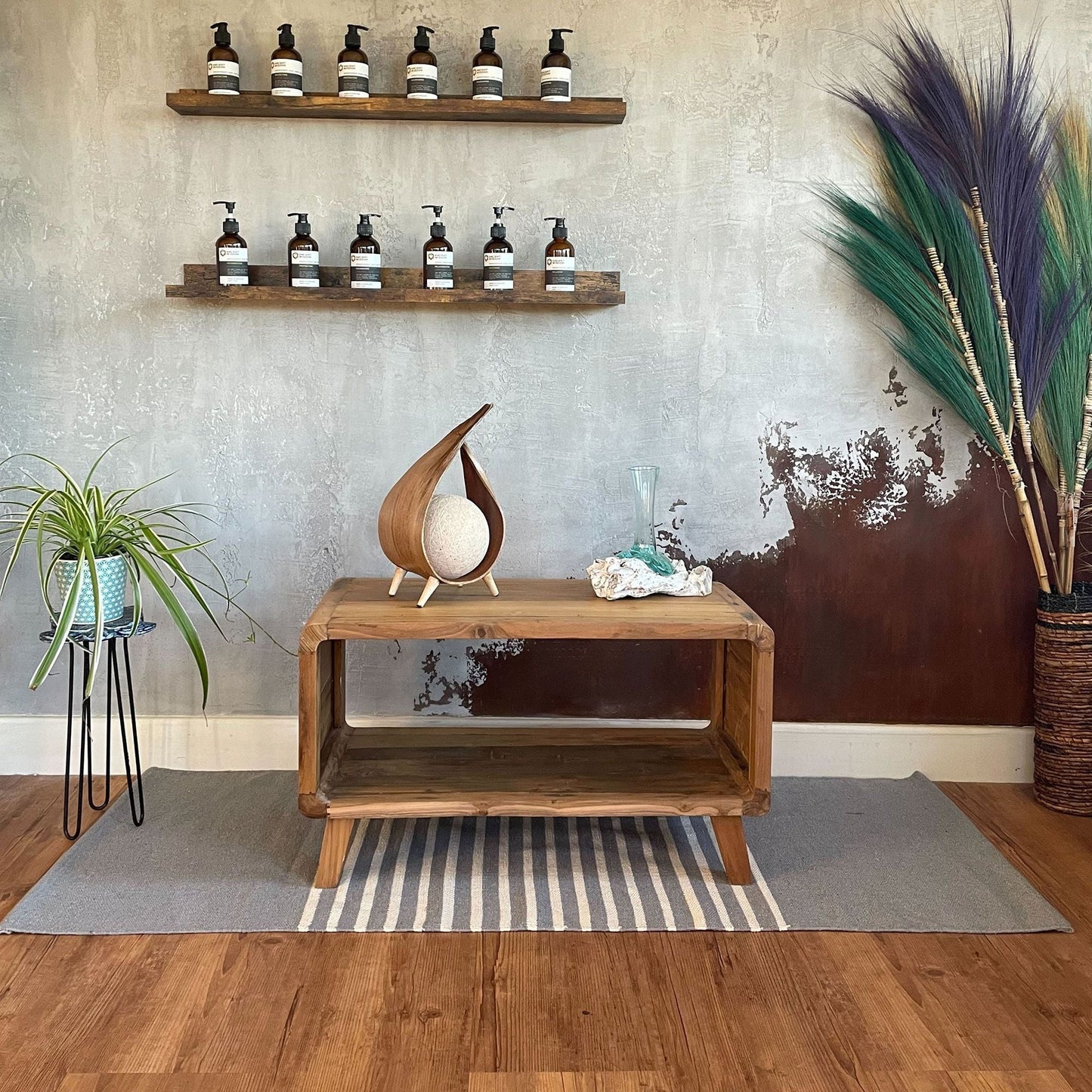 Soft Cotton Indian Rug – 70x170 CM Grey