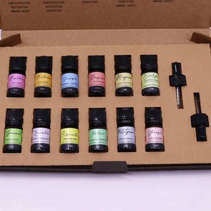Aromatherapy Essential Oil Set – Spring (12 Oils Collection)