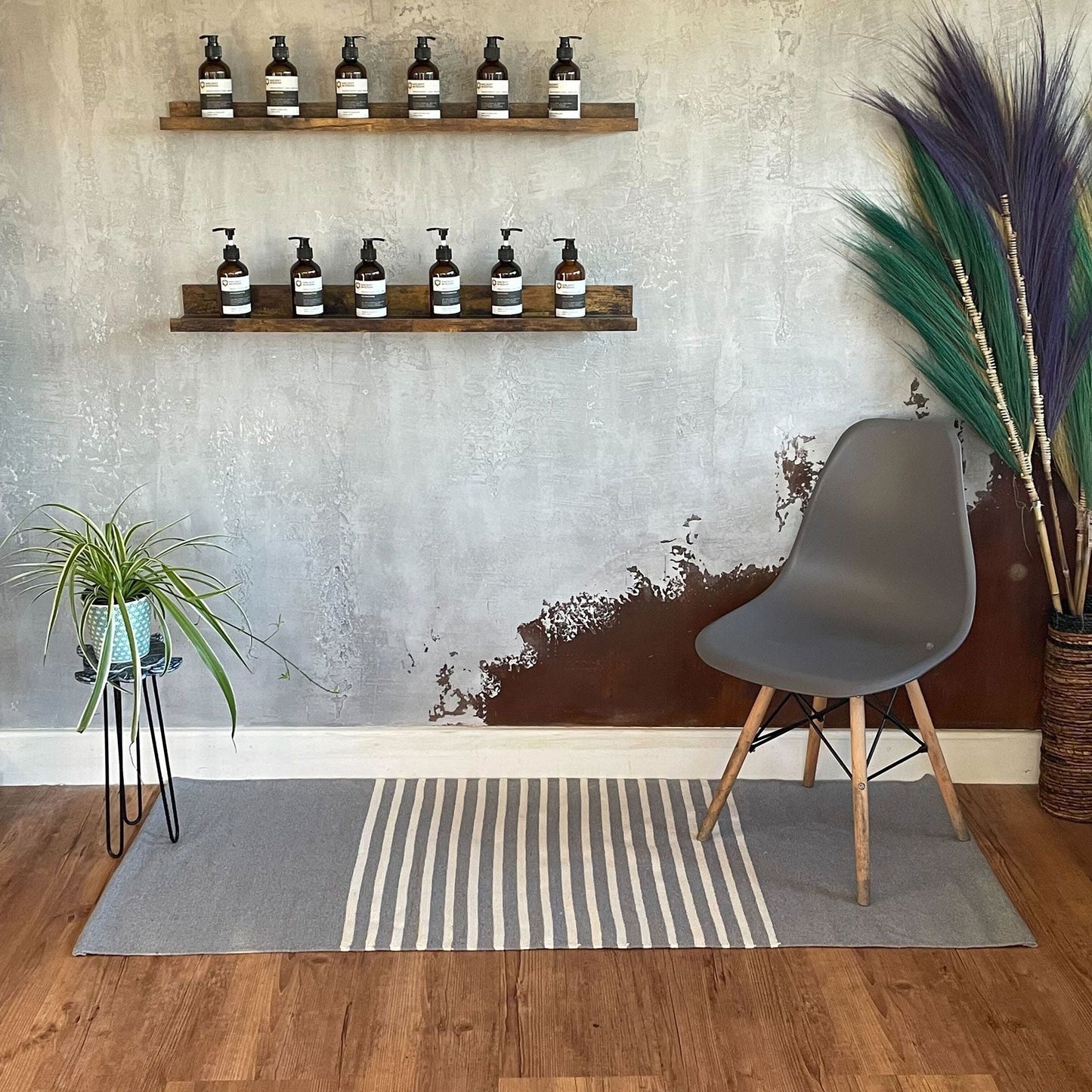 Soft Cotton Indian Rug – 70x170 CM Grey