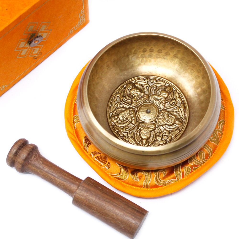 Brass Tibetan Singing Bowl Set – 10CM 400G