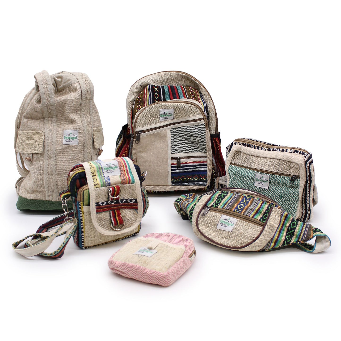 Small Hemp Backpack – Zig Zag Zips Style