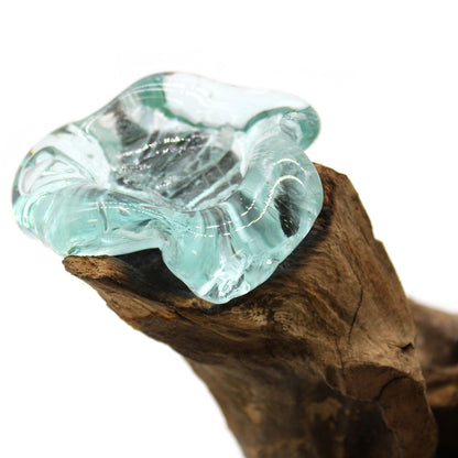 Recycled Glass Triple Candle Holder – Gamal Wood