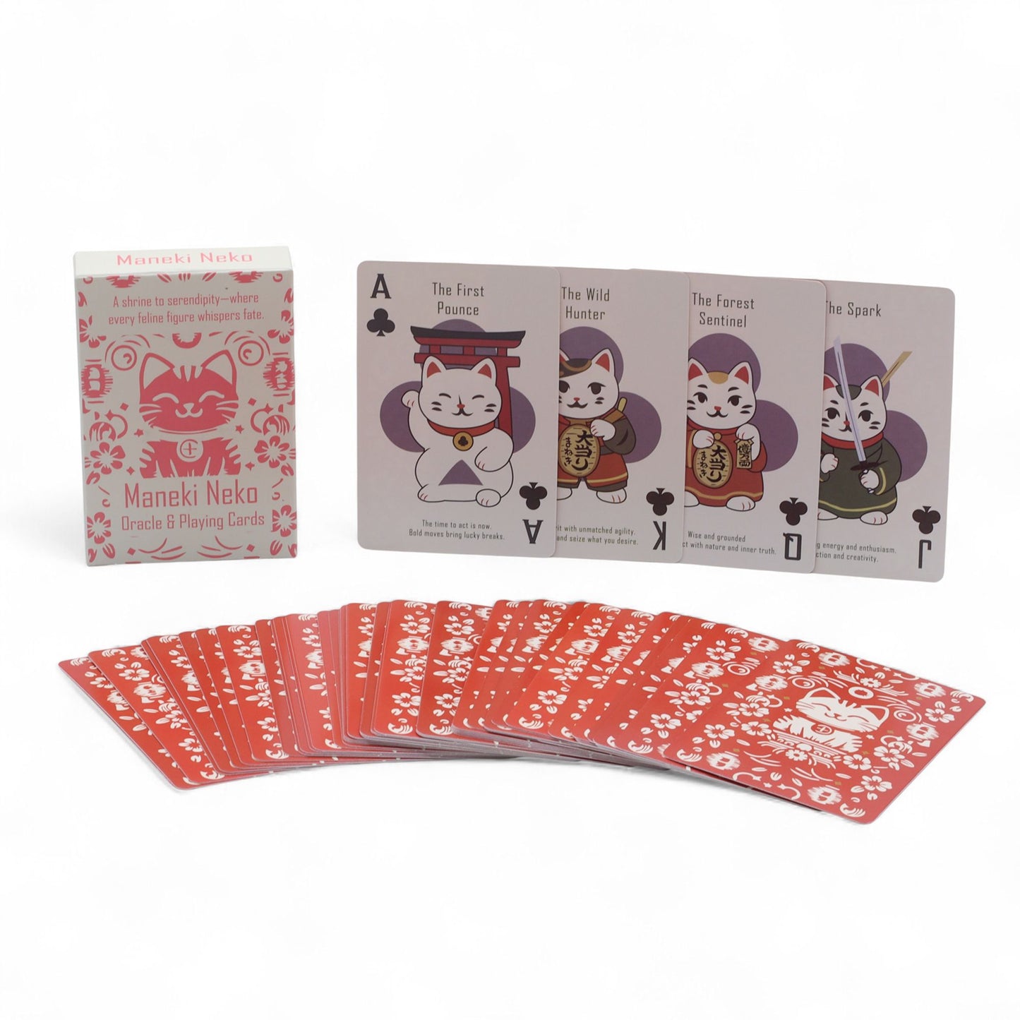 Fortune Cats Playing & Oracle Cards – Maneki Neko Deck