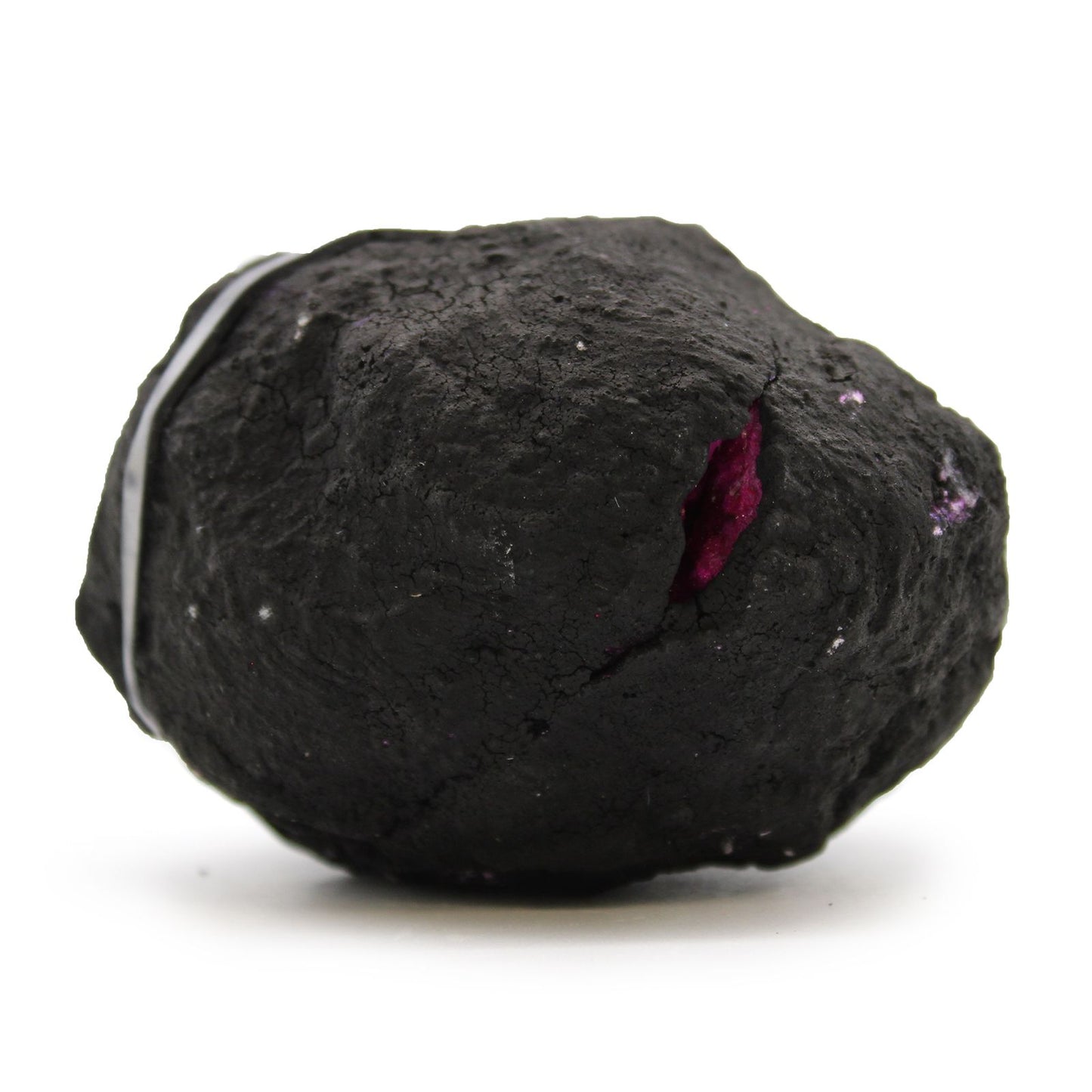 Coloured Calsite Geodes - Black Rock - Dark Red