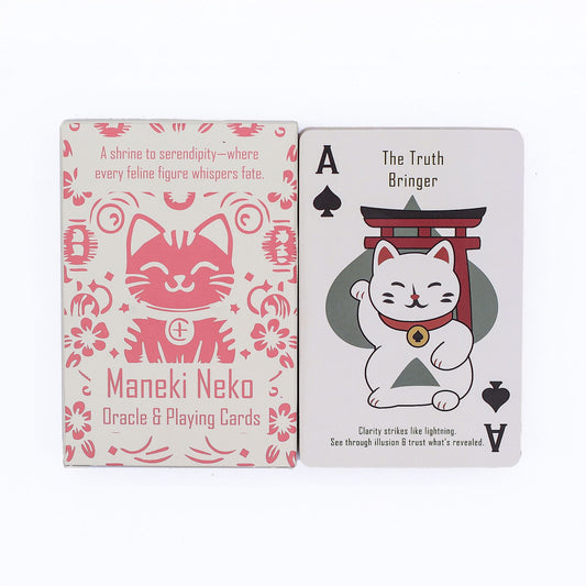 Fortune Cats Playing & Oracle Cards – Maneki Neko Deck