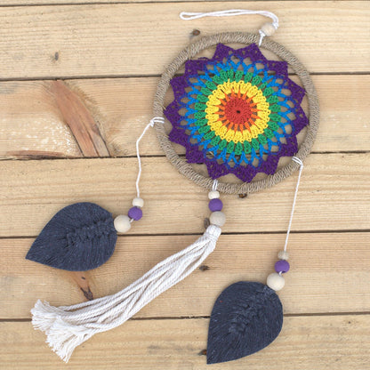 Seagrass Dream Catcher – Medium Rainbow