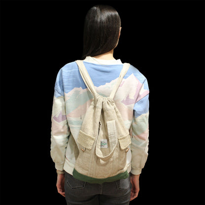 Natural Hemp & Cotton Laptop Backpack