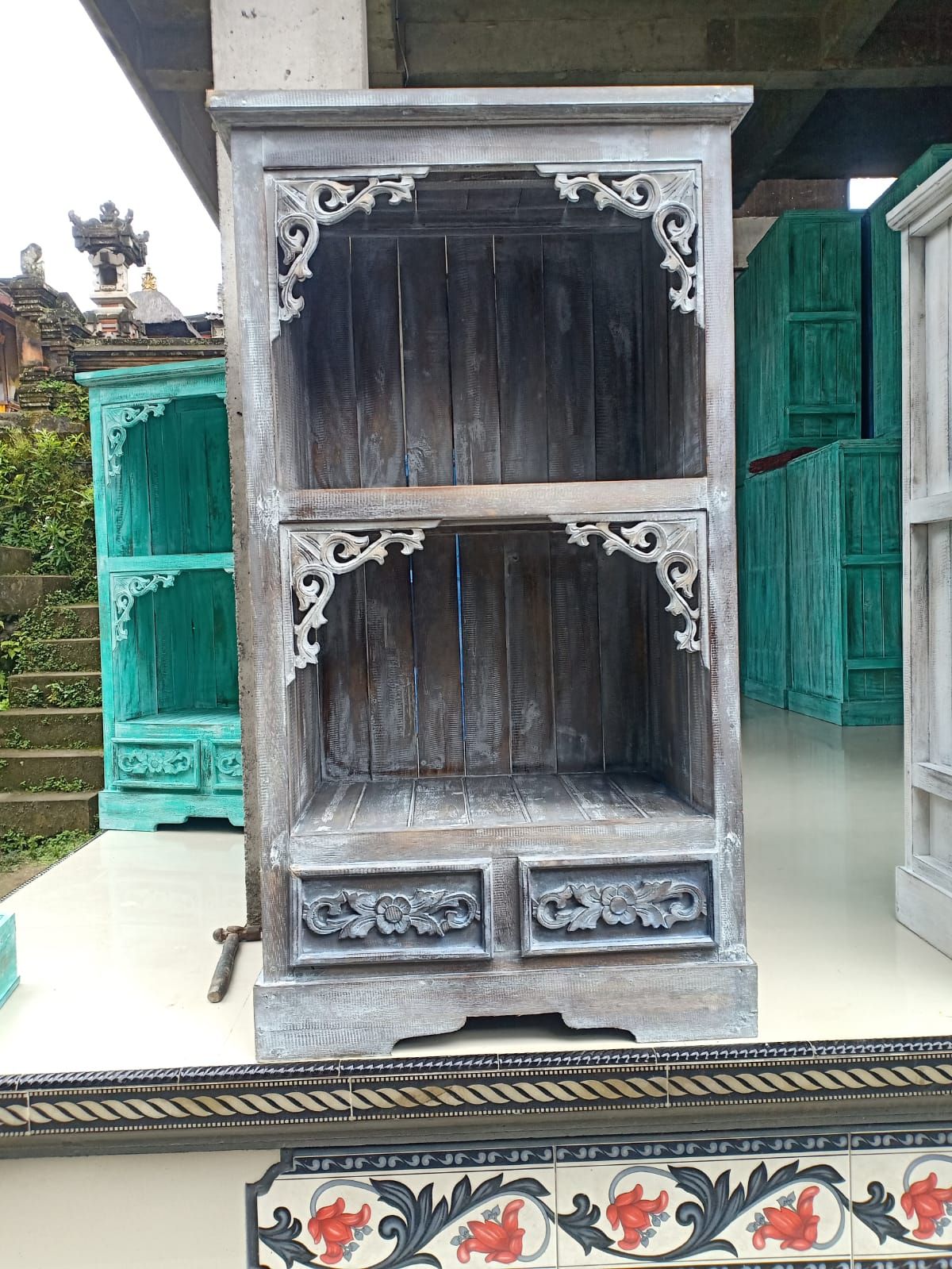 Albasia Bathroom Cabinet – Greywash