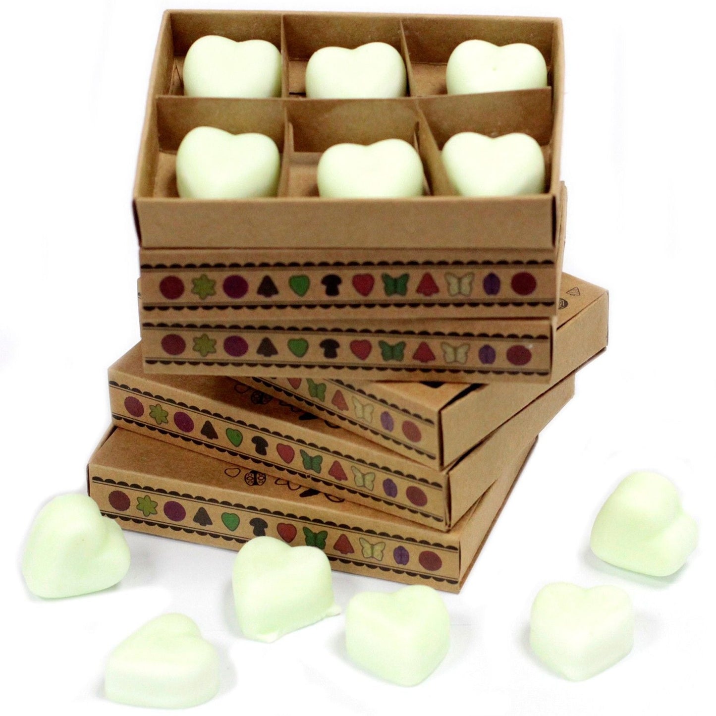 Apple Spice luxury wax melts gift set of 6 in a gift box, soy and palm wax blend, warm autumn home fragrance