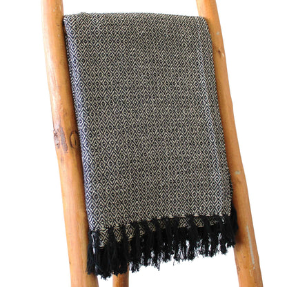 Boho Comfort Throw – Charcoal