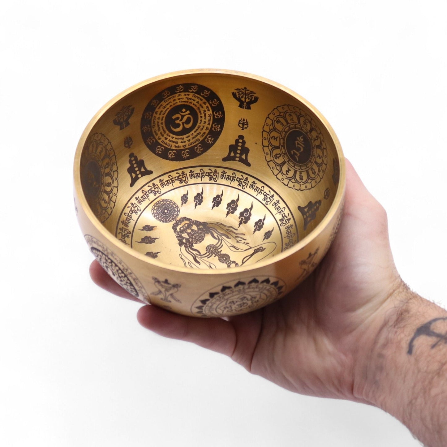 Pure Brass Tibetan Singing Bowls – Set of 4 – 3.85KG