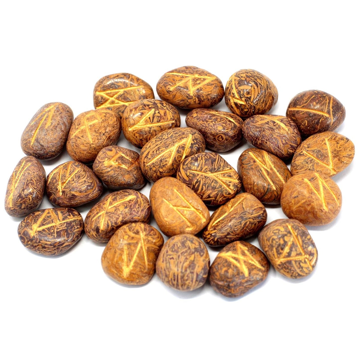 Snake Jasper Rune Stone Set – 11x9 CM