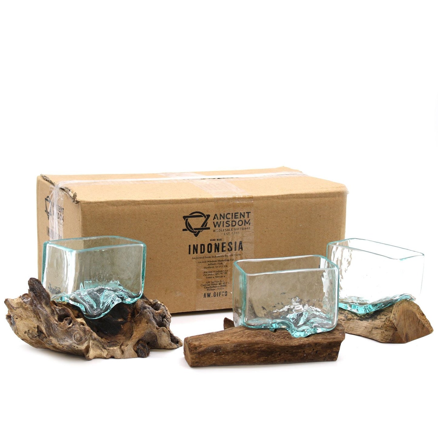 Gamal Wood Molten Glass – Small Bowl