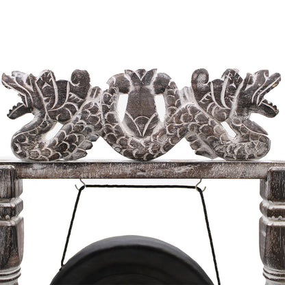 Small Healing Gong in Stand – 25 CM – Black