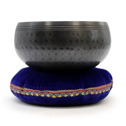 Singing Bowl Velvet Cushion – 16 CM