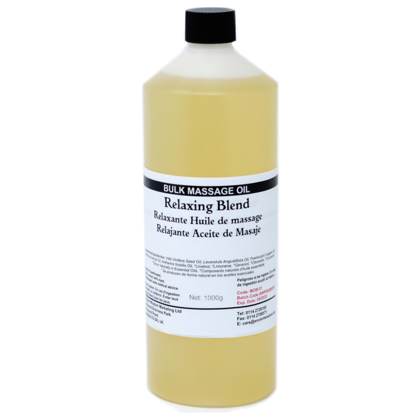 Relaxing Massage Oil – 1 KG