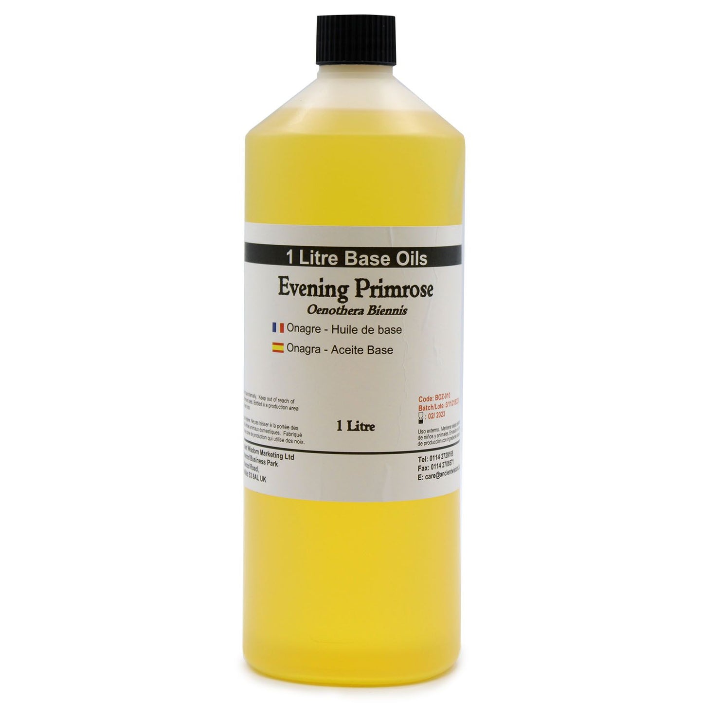 Evening Primrose Base Oil – 1 Litre