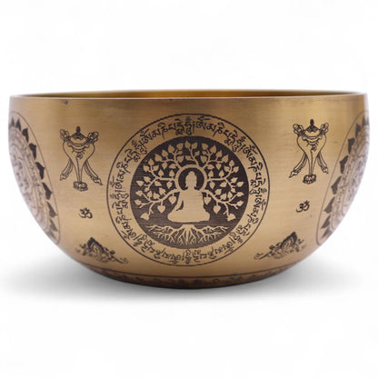 Pure Brass Tibetan Singing Bowls – Set of 4 – 3.85KG
