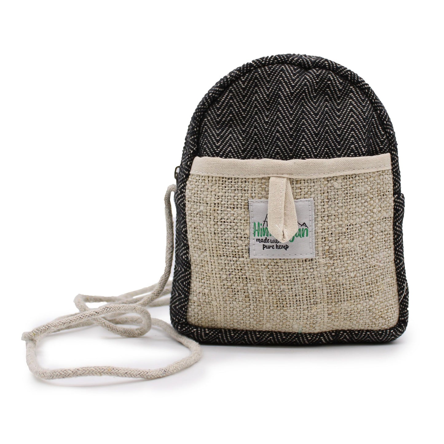 Drawstring Hemp & Cotton Mobile Bag – Random Colour