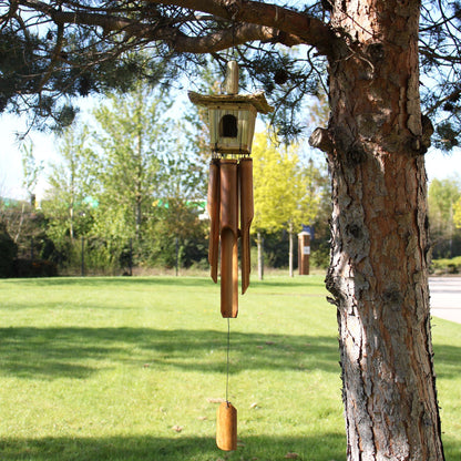 Seagrass Bird Box with Chimes – 49x15 CM