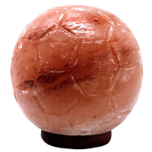 Crafted Himalayan Salt Lamp – Football Design