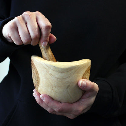 Ergo Teak Pestle & Mortar – Medium