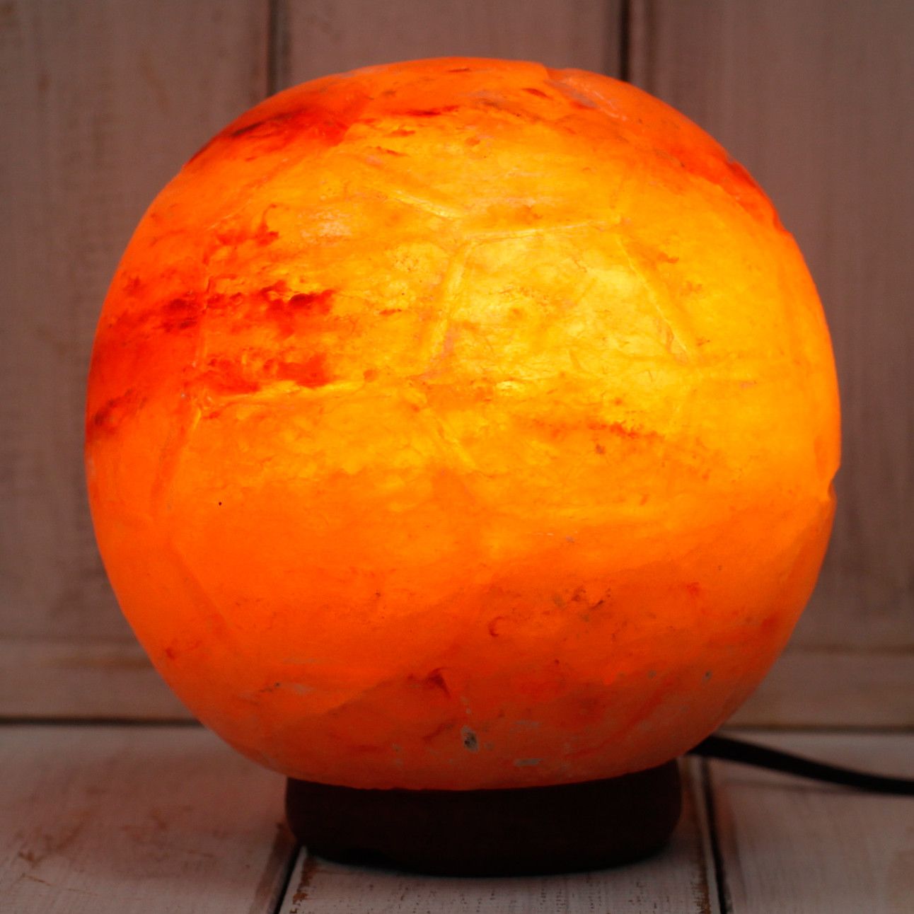 Crafted Himalayan Salt Lamp – Football Design