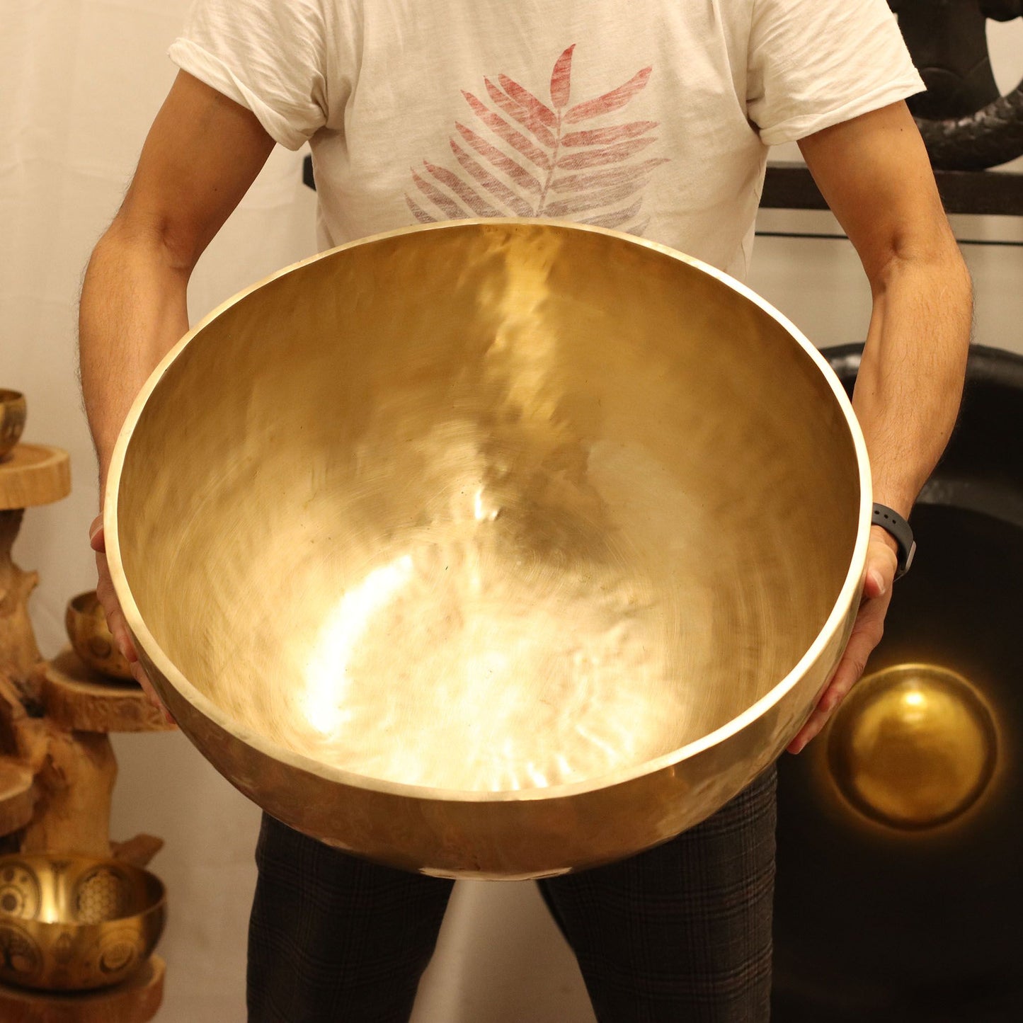 Liso - Gran Cuenco Vibracional para Pies de Pie - 50x20cm - 10.7kg