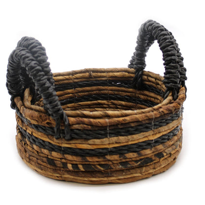 Banana Leaf & Seagrass Basket Set – 30x30x25 CM
