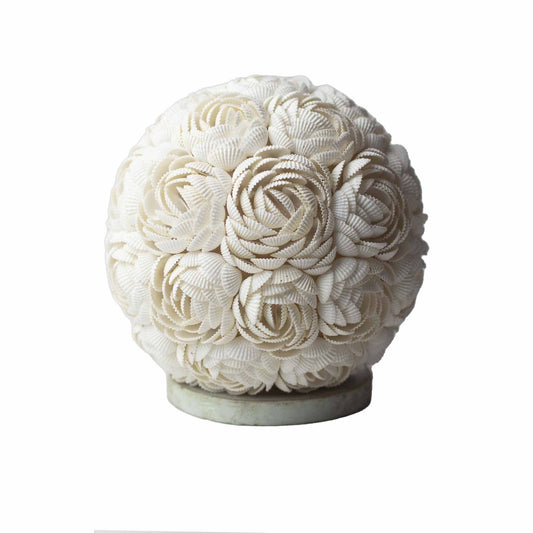 Boho Sea Shell Lamp – Rose Globe (15 CM)