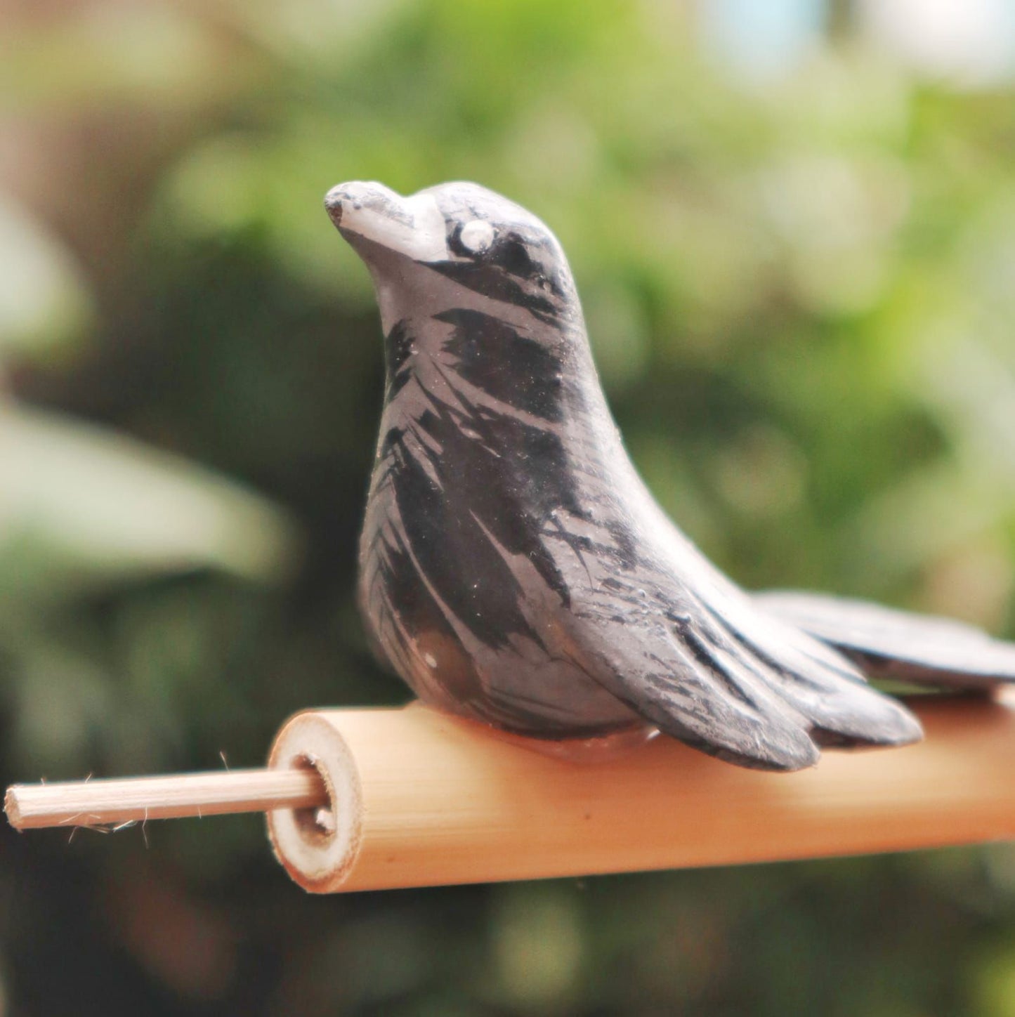 Alt Tag: Bamboo Bird Whistle – 13x5x1 CM, bamboo bird-shaped whistle accessory for outdoor nature play