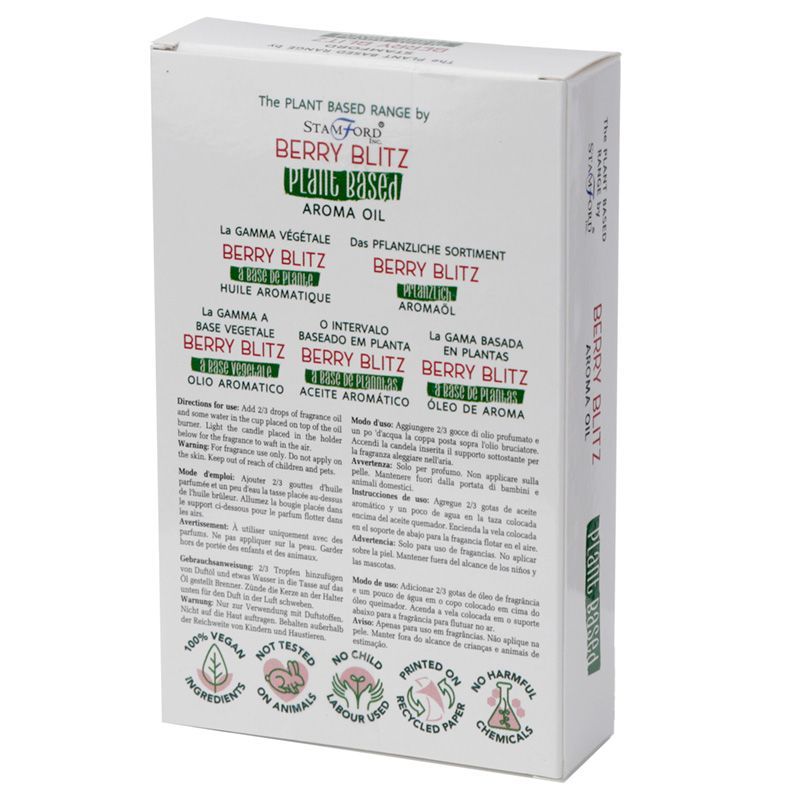Berry Blitz Aromaöl – 44 g pflanzenbasiertes Aromaöl in Boxverpackung, Premium-Duftöl mit saftigem Beerenduft, 44 g