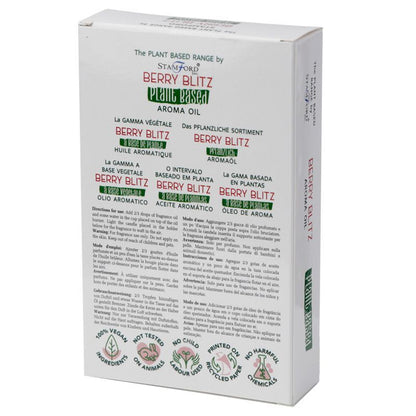 Berry Blitz Aromaöl – 44 g pflanzenbasiertes Aromaöl in Boxverpackung, Premium-Duftöl mit saftigem Beerenduft, 44 g