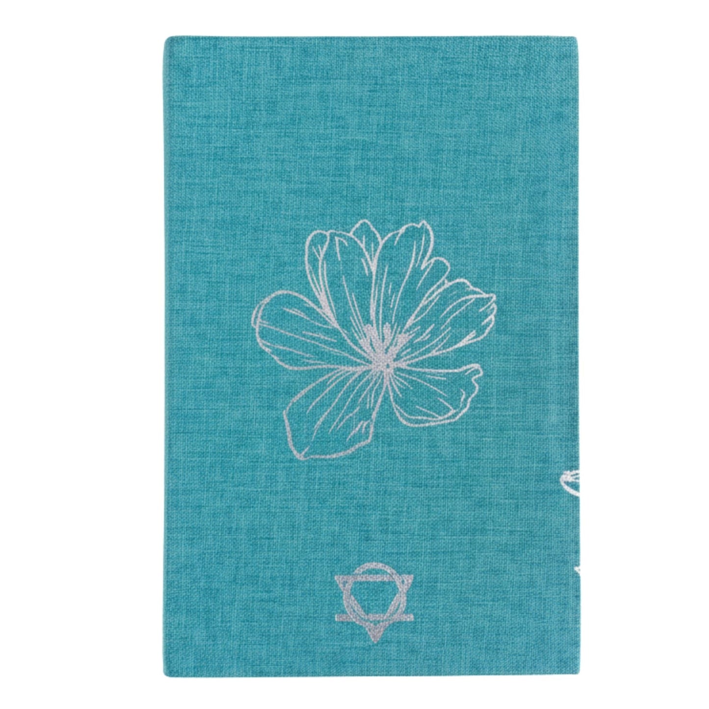 Alt Tag: Blue Gratitude Journal with Silver Lining – 120 Pages – I Am Thankful For blue cover with silver floral embossing