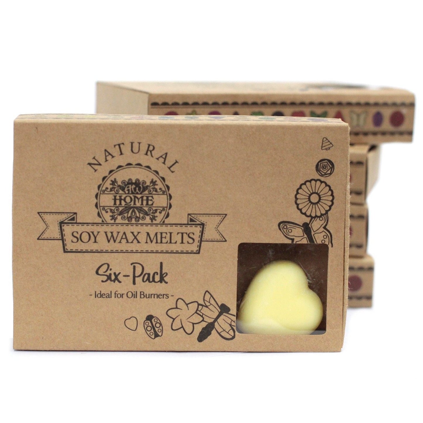 Alt Tag: Brandy Butter Lux Wax Melts – 6 Gift Set soy wax melts six-pack gift box packaging