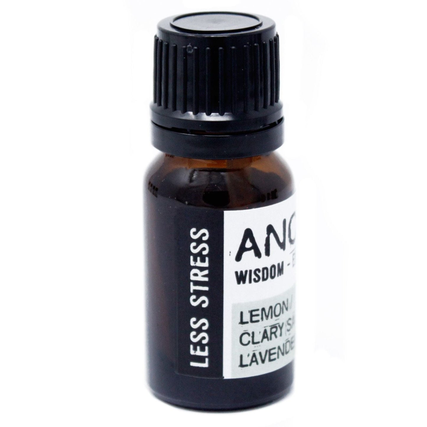 Calming Essential Oil Blend – 10ML Boxed, amber glass bottle with black cap, clary sage lemon lavender blend label