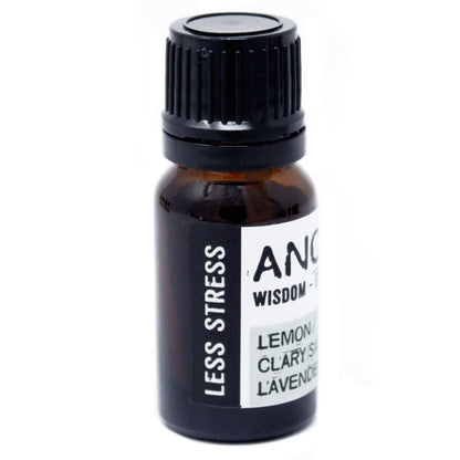 Calming Essential Oil Blend – 10ML Boxed, amber glass bottle with black cap, clary sage lemon lavender blend label