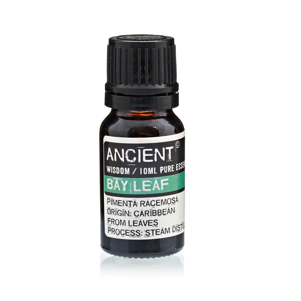 Karibisk lagerblad eterisk olja – 10 ml-flaska, ångdestillerad eterisk olja av lagerblad (Pimenta racemosa), ursprung: Karibien