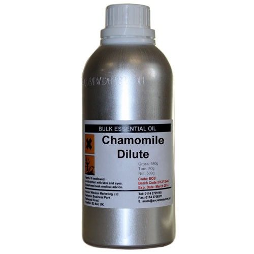 Chamomile Roman Essential Oil – 0.5KG Bulk bottle, bulk essential oil container with screw cap and product label